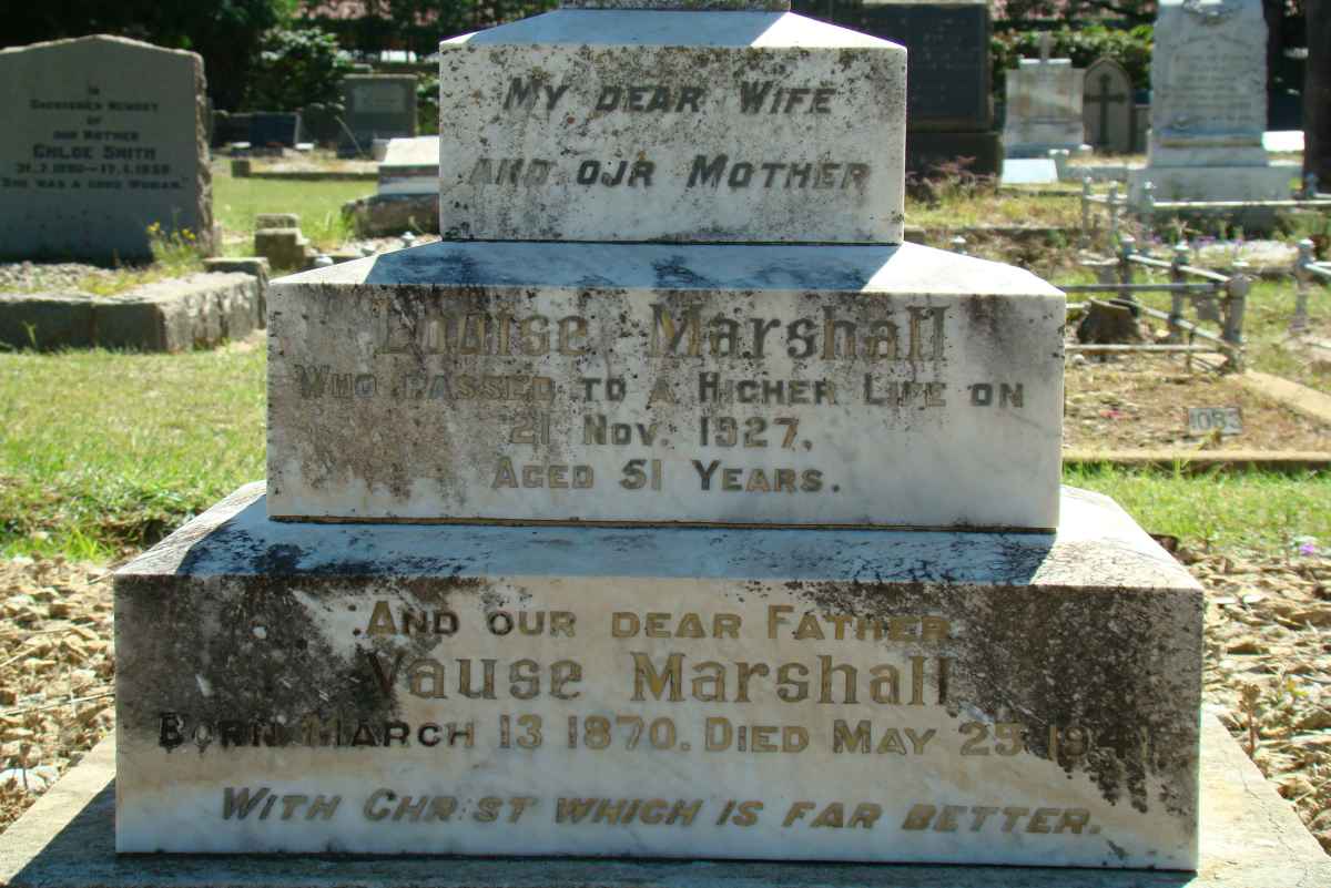 MARSHALL Vause 1870-194? &amp; Louise -1927