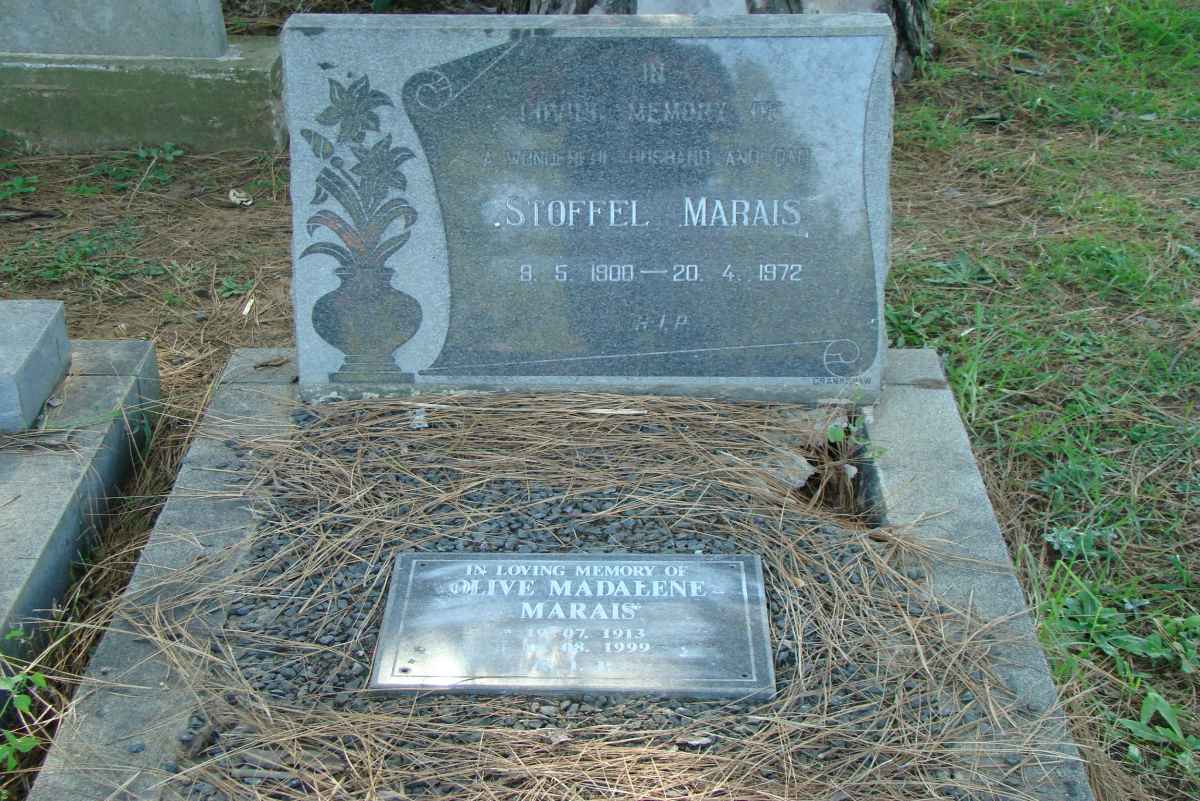 MARAIS Stoffel 1900-1972 &amp; Olive Madalene 1913-1999