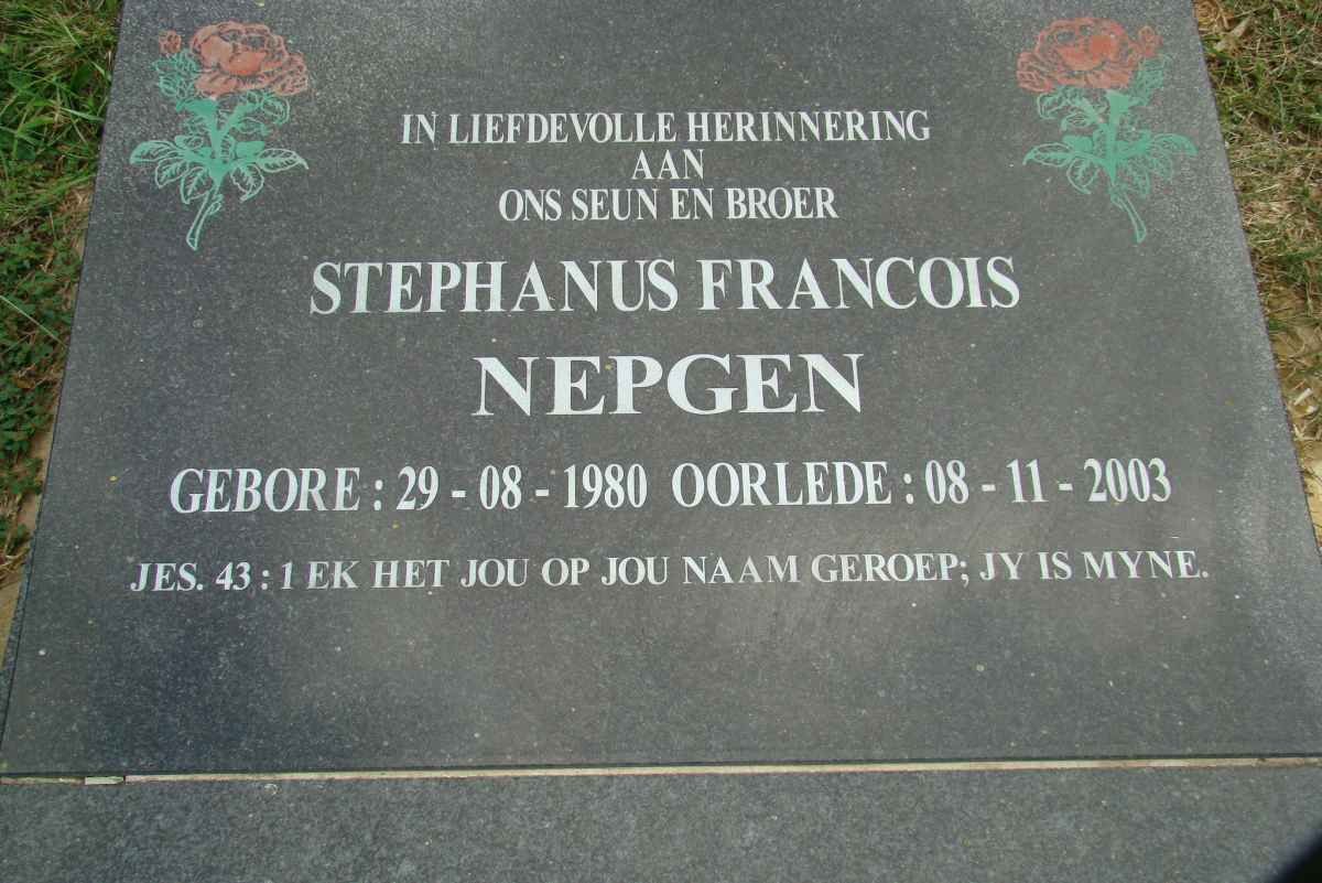 NEPGEN Stephanus Francois 1980-2003