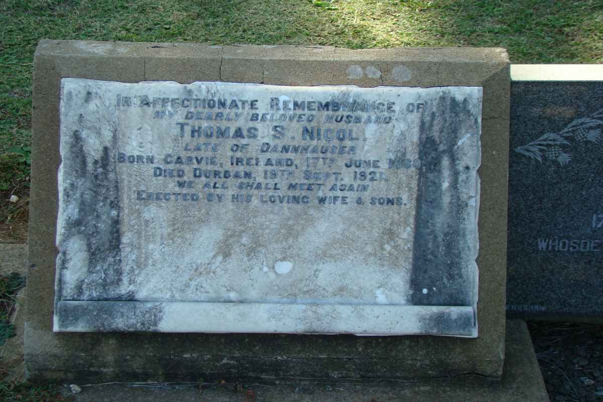 NICOL Thomas S. 1860-1921