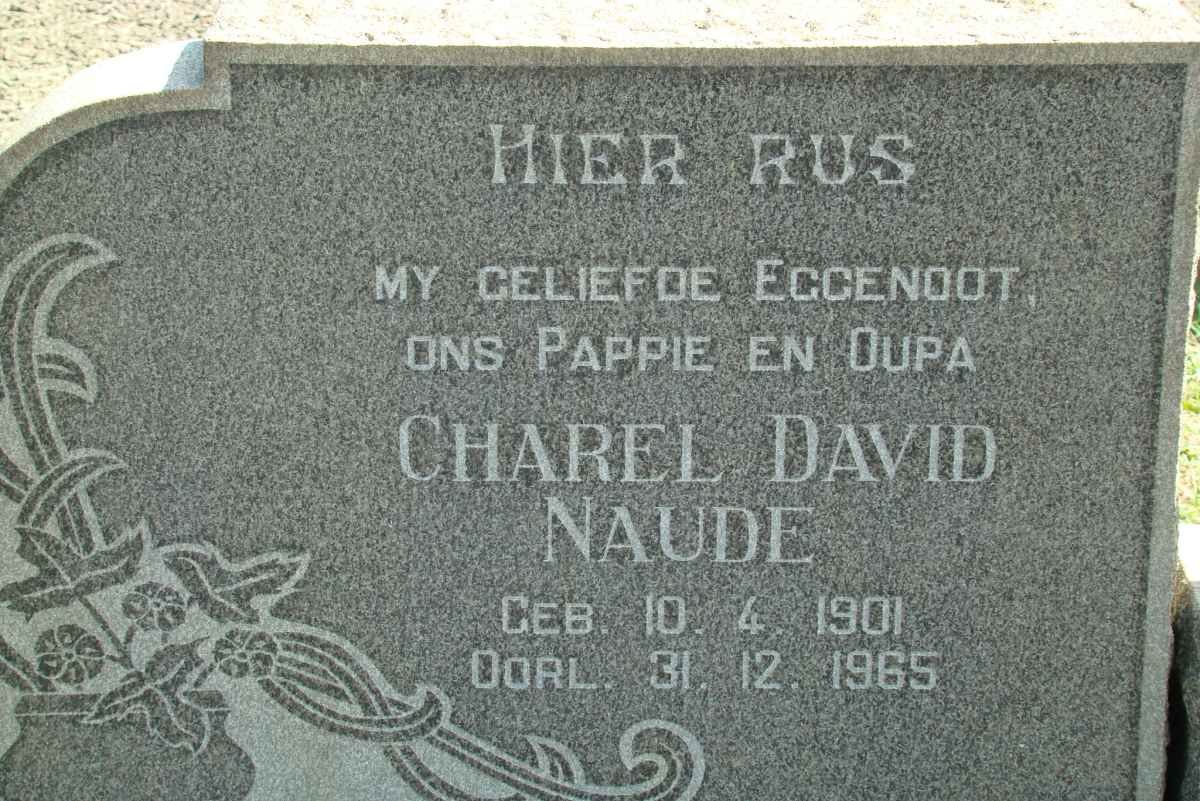 NAUDE Charel David 1901-1965