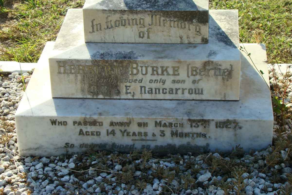 NANCARROW Herbert Burke -1927