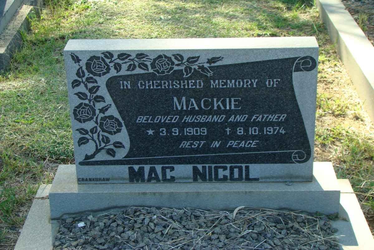 NICOL Mac 1909-1974