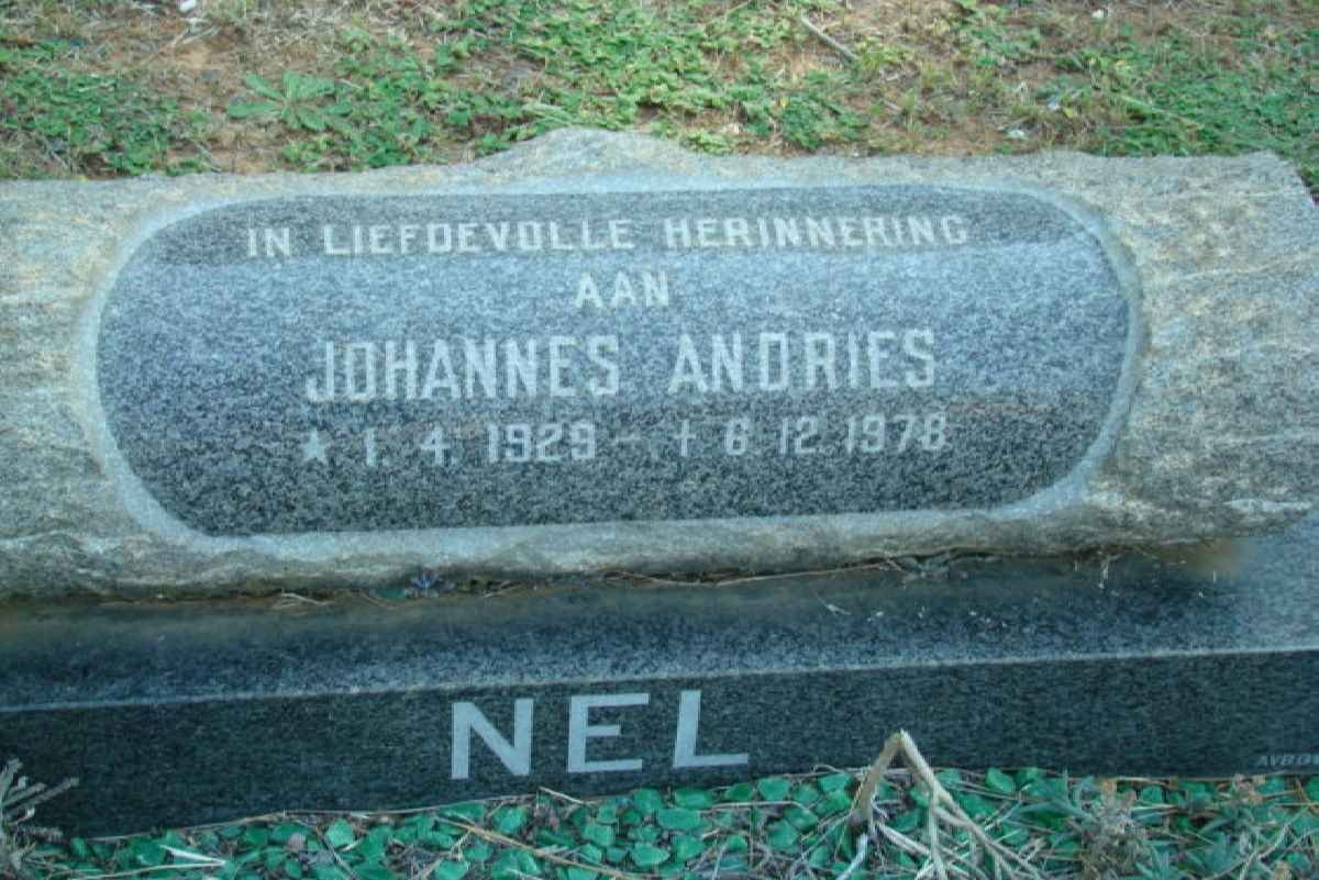 NEL Johannes Andries 1929-1978