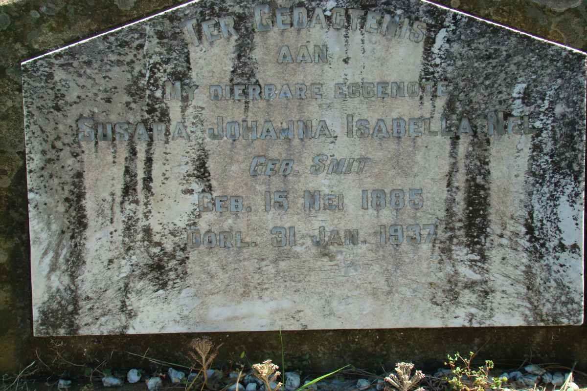 NEL Susara Johanna Isabella nee SMIT 1885-1937