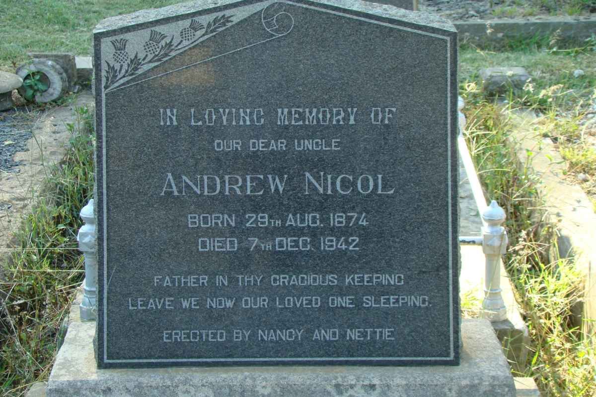 NICOL Andrew 1874-1942