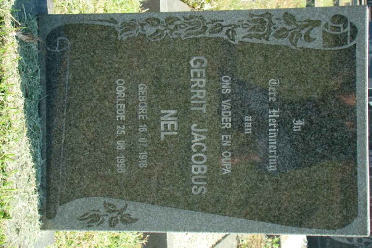 NEL Gerrit Jacobus 1918-1996