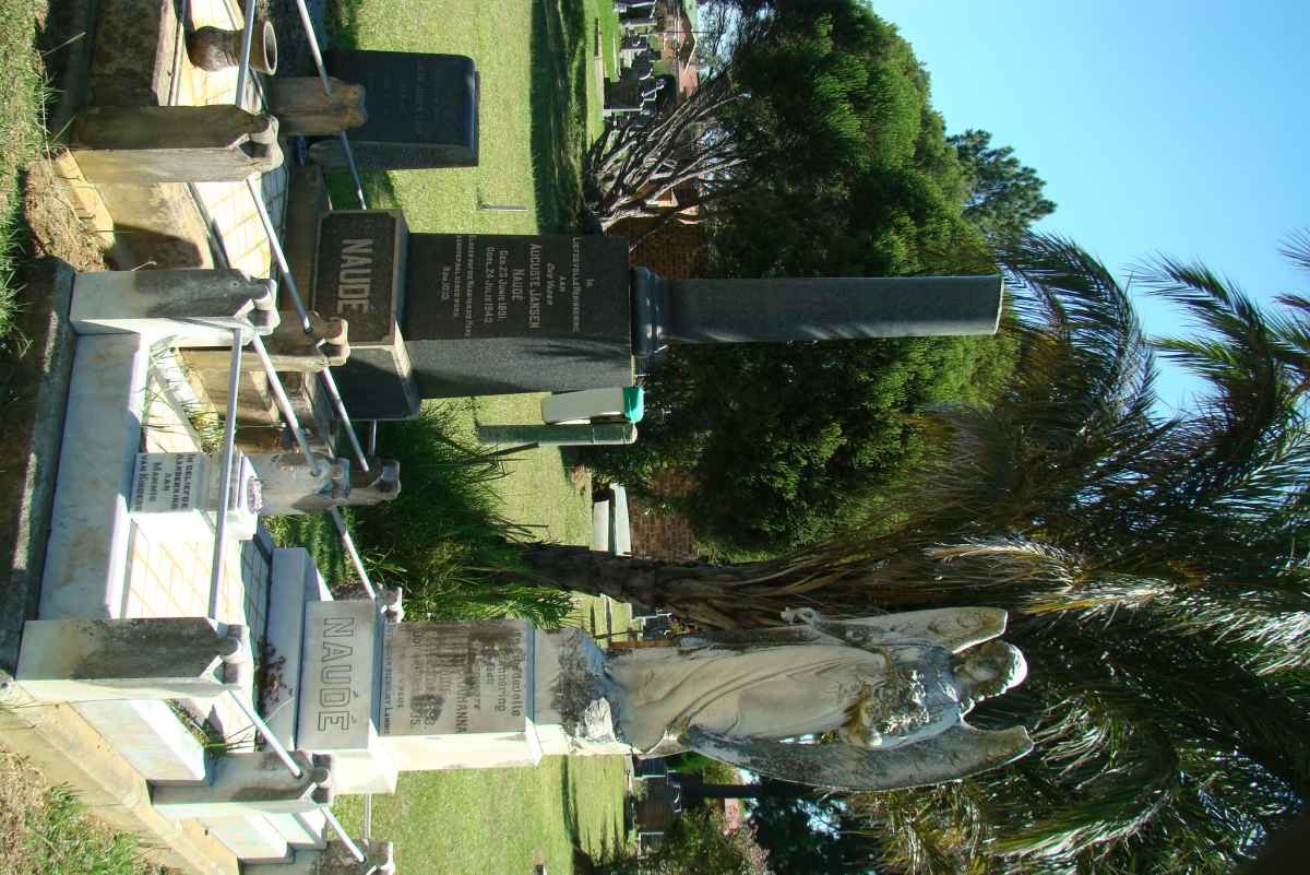 NAUDE Auguste Jansen 1891-1943 &amp; Christina Johanna 1893-1935
