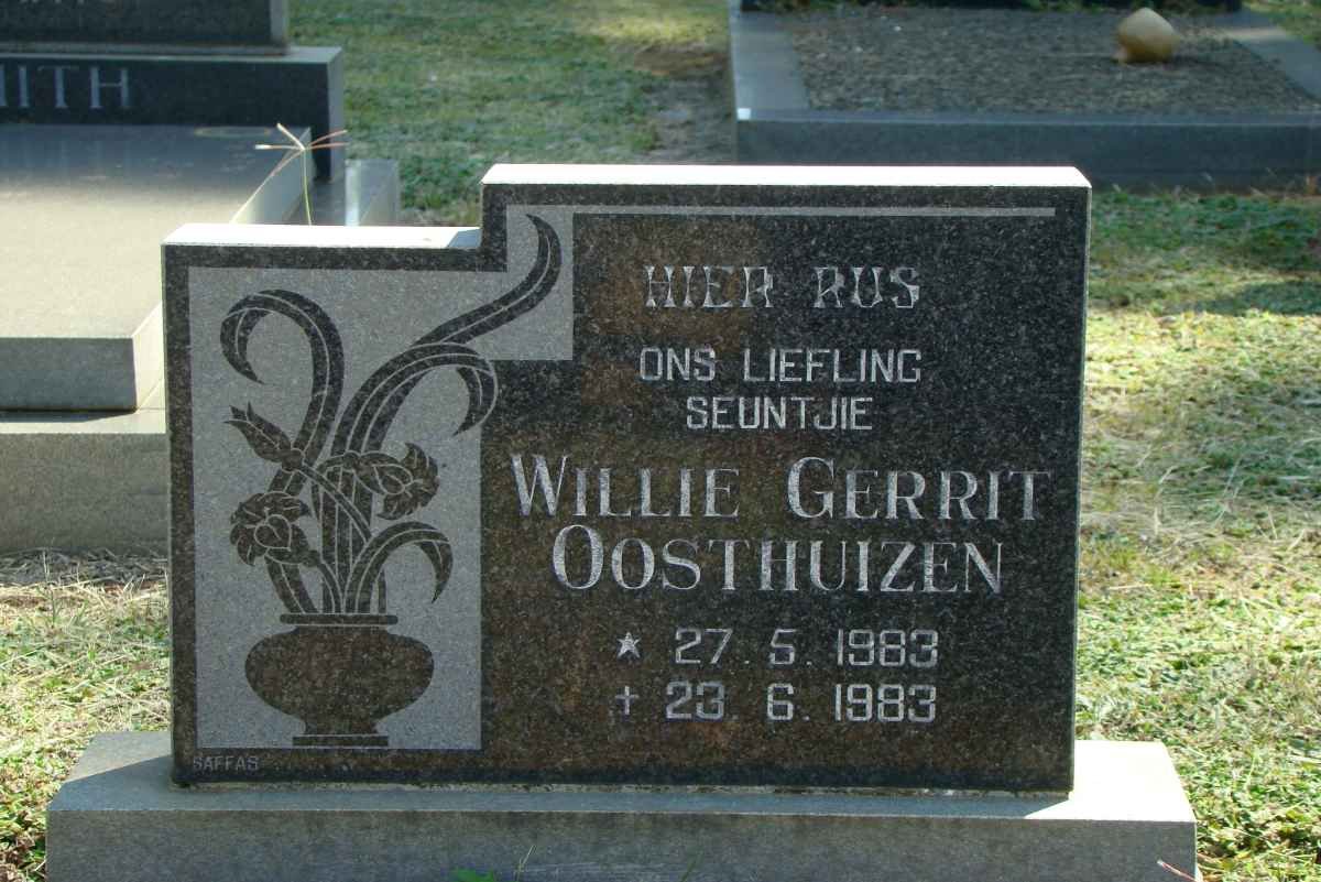 OOSTHUIZEN Willie Gerrit 1983-1983