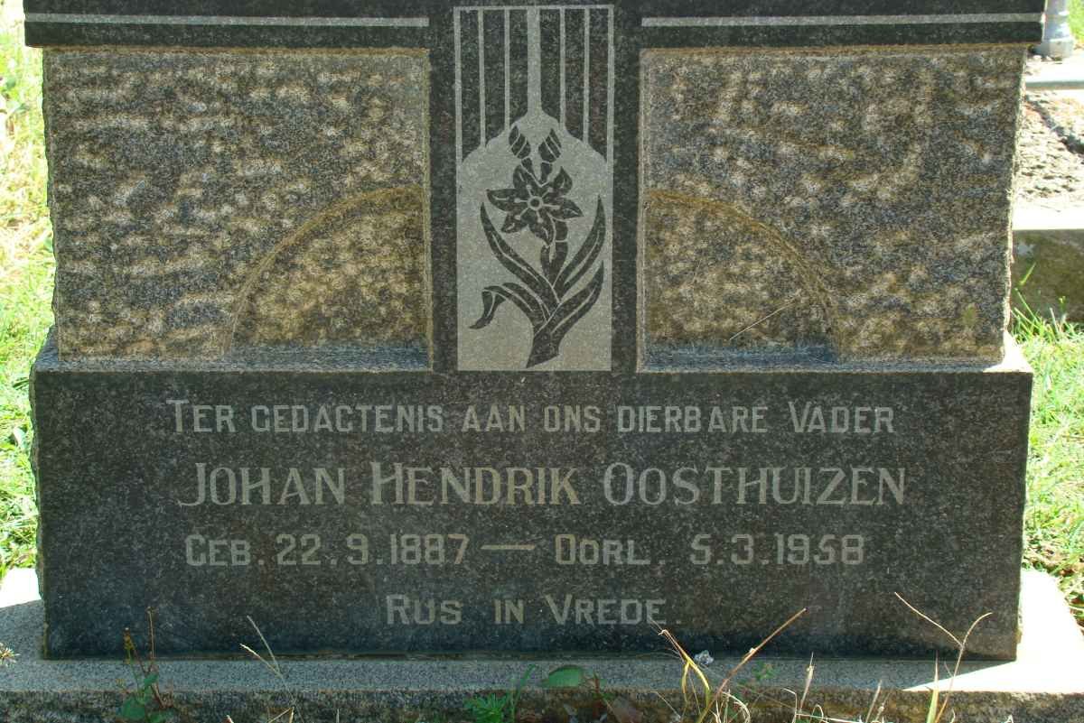 OOSTHUIZEN Johan Hendrik 1887-1958