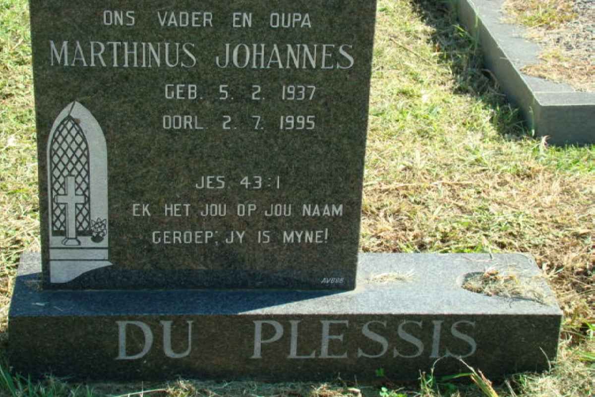 PLESSIS Marthinus Johannes, du 1937-1995
