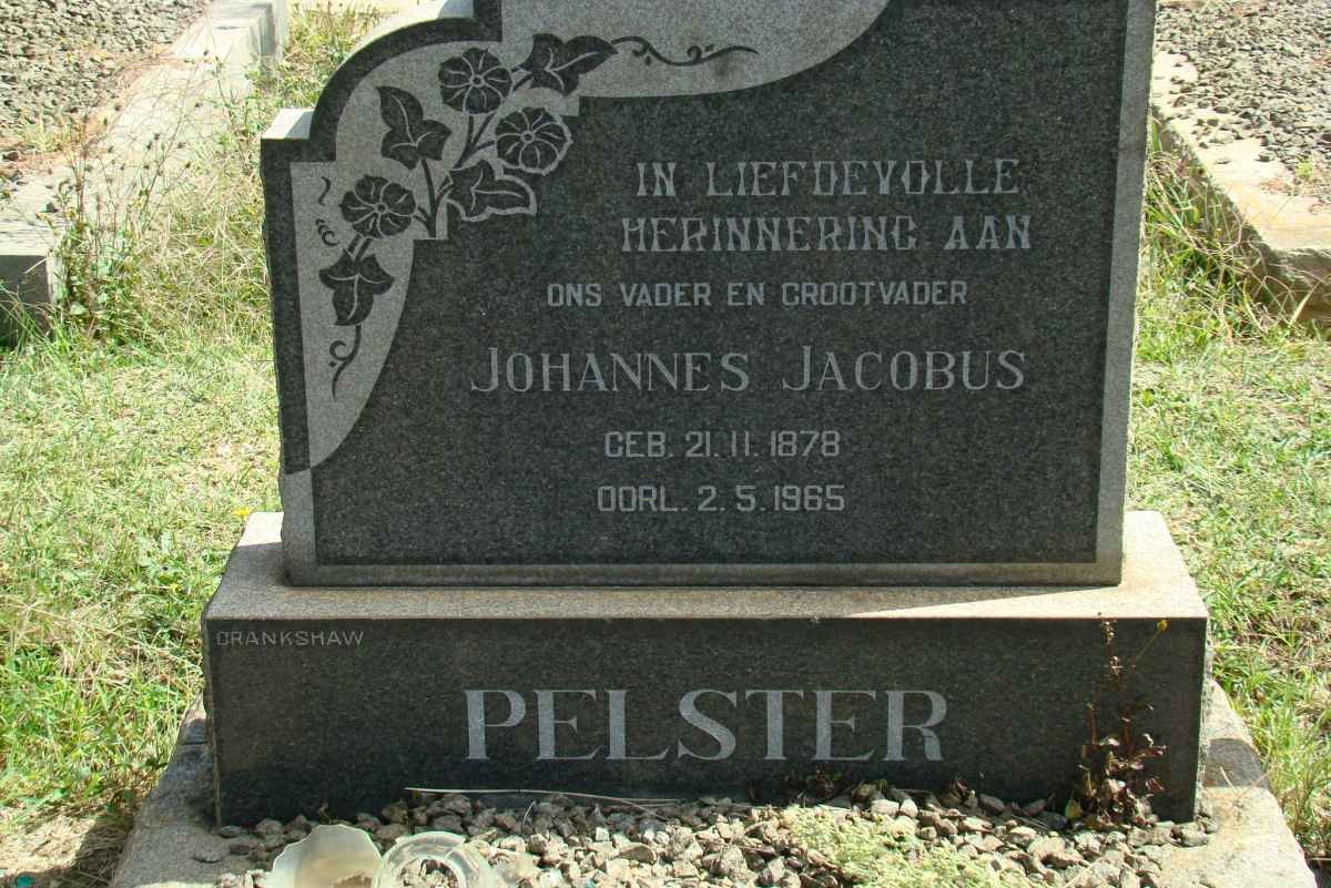 PELSTER Johannes Jacobus 1878-1965