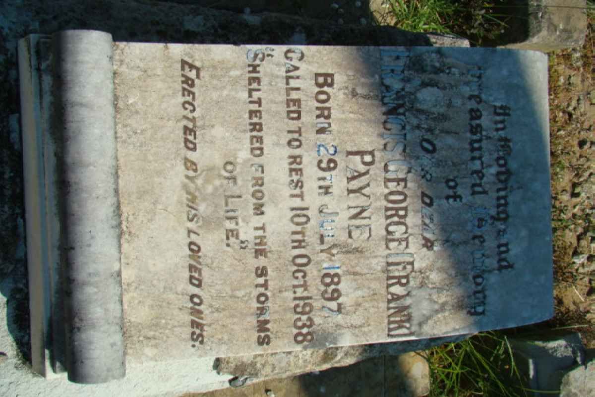 PAYNE Francis George 1897-1938