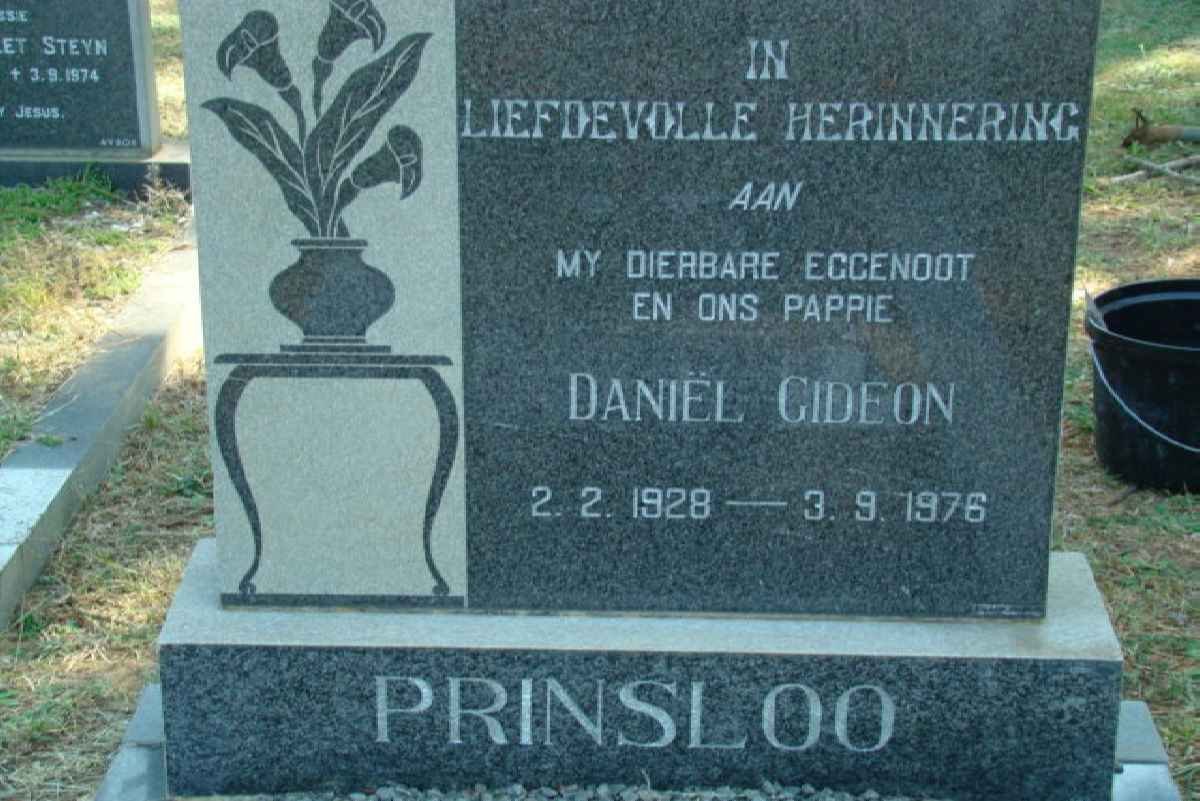 PRINSLOO Daniel Gideon 1928-1976