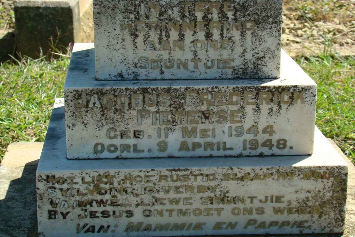 PIETERSE Jacobus Frederick 1944-1948