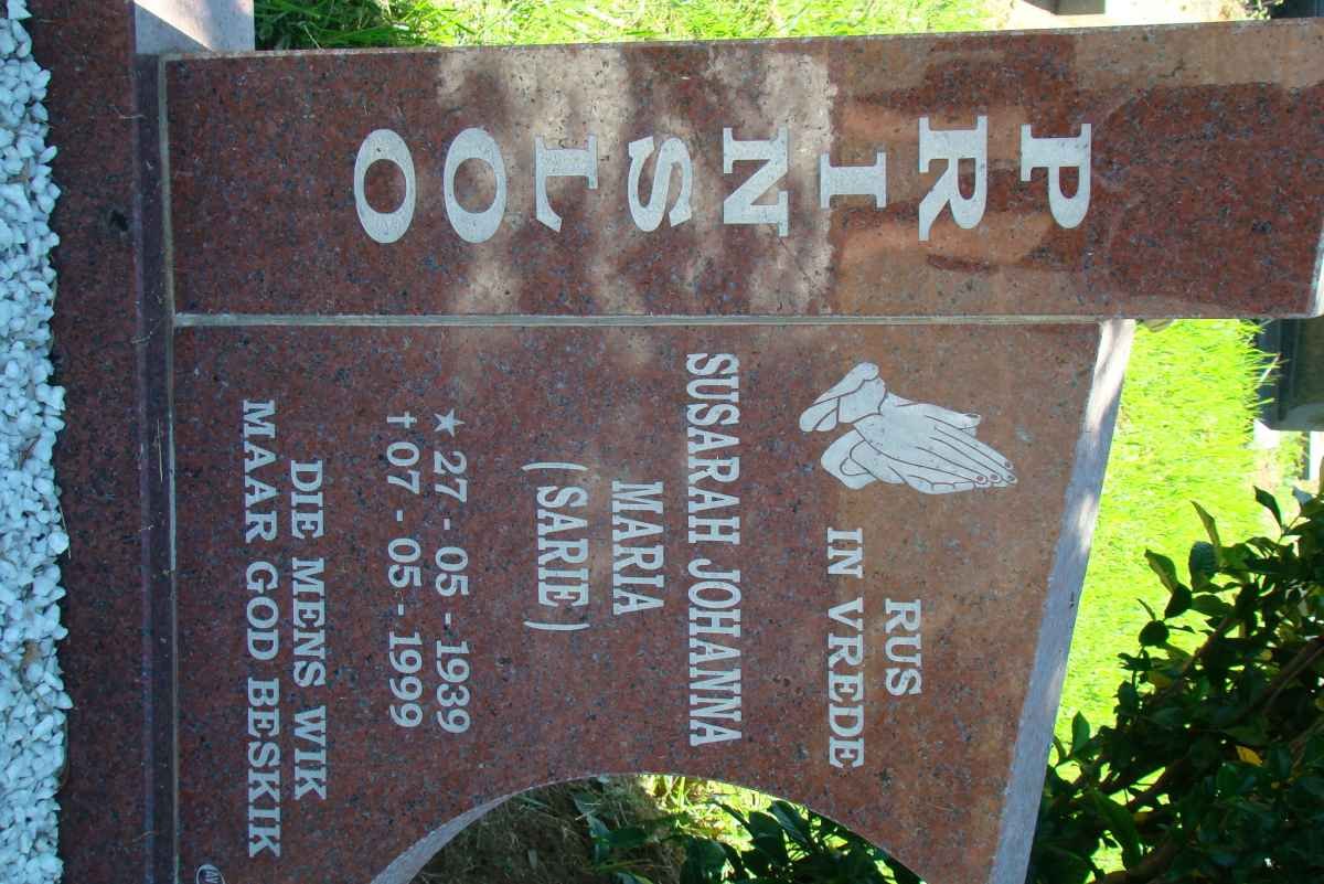 PRINSLOO Susarah Johanna Maria 1939-1999