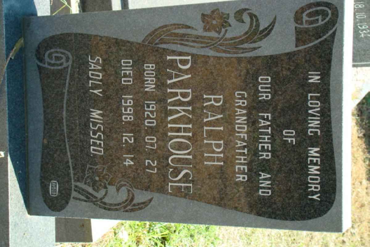 PARKHOUSE Ralph 1920-1998