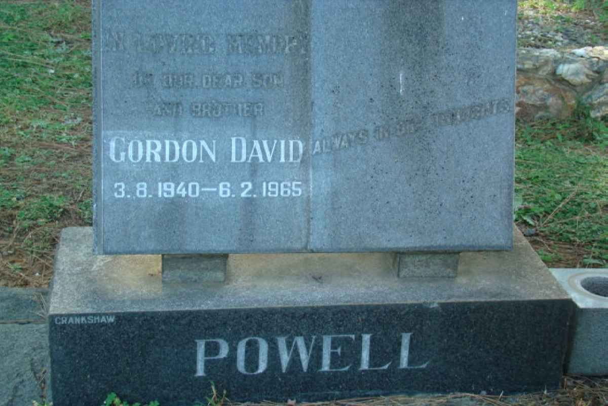 POWELL Gordon David 1940-1965