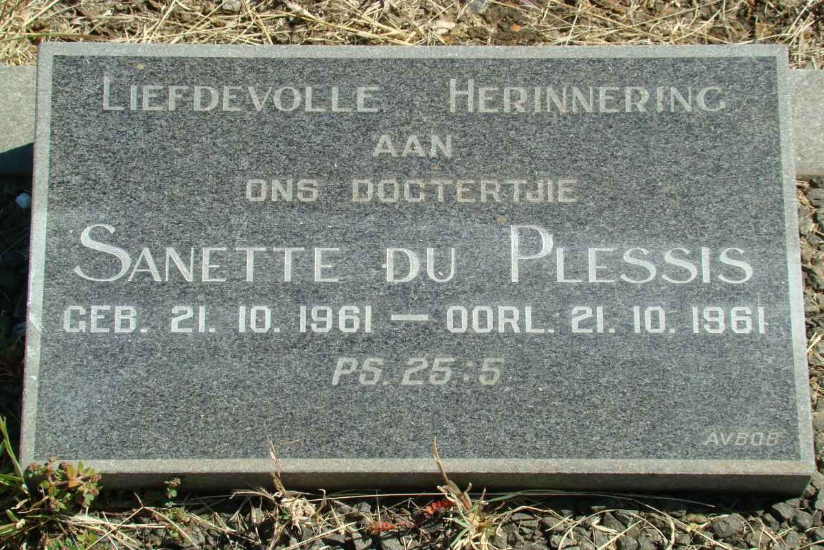 PLESSIS Sanette, du 1961-1961