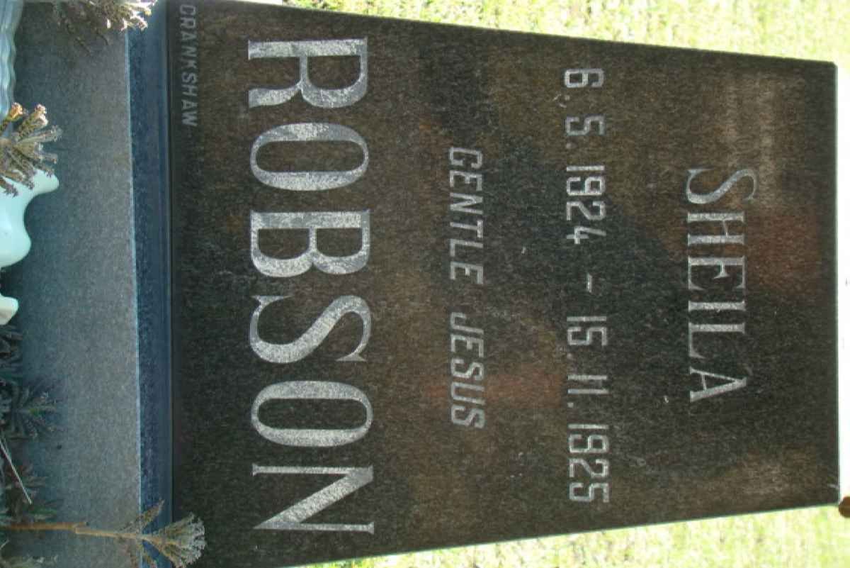 ROBSON Sheila 1924-1925