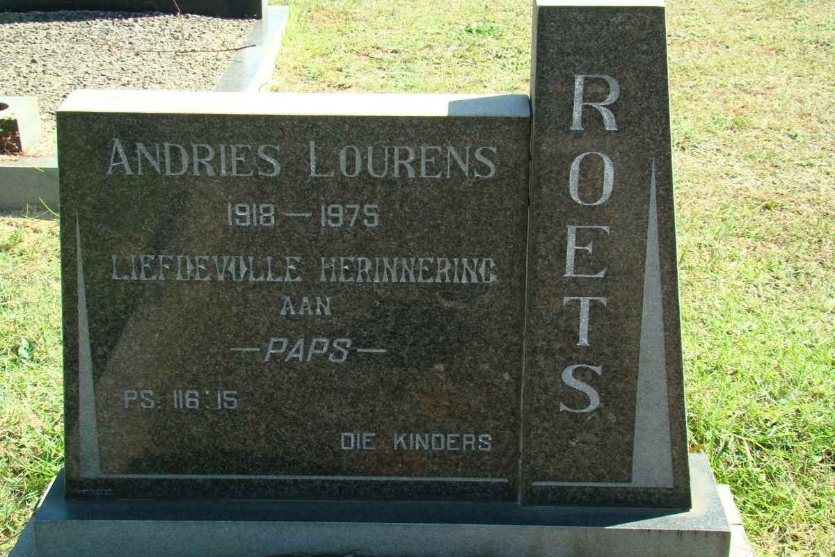 ROETS Andries Lourens 1918-1975