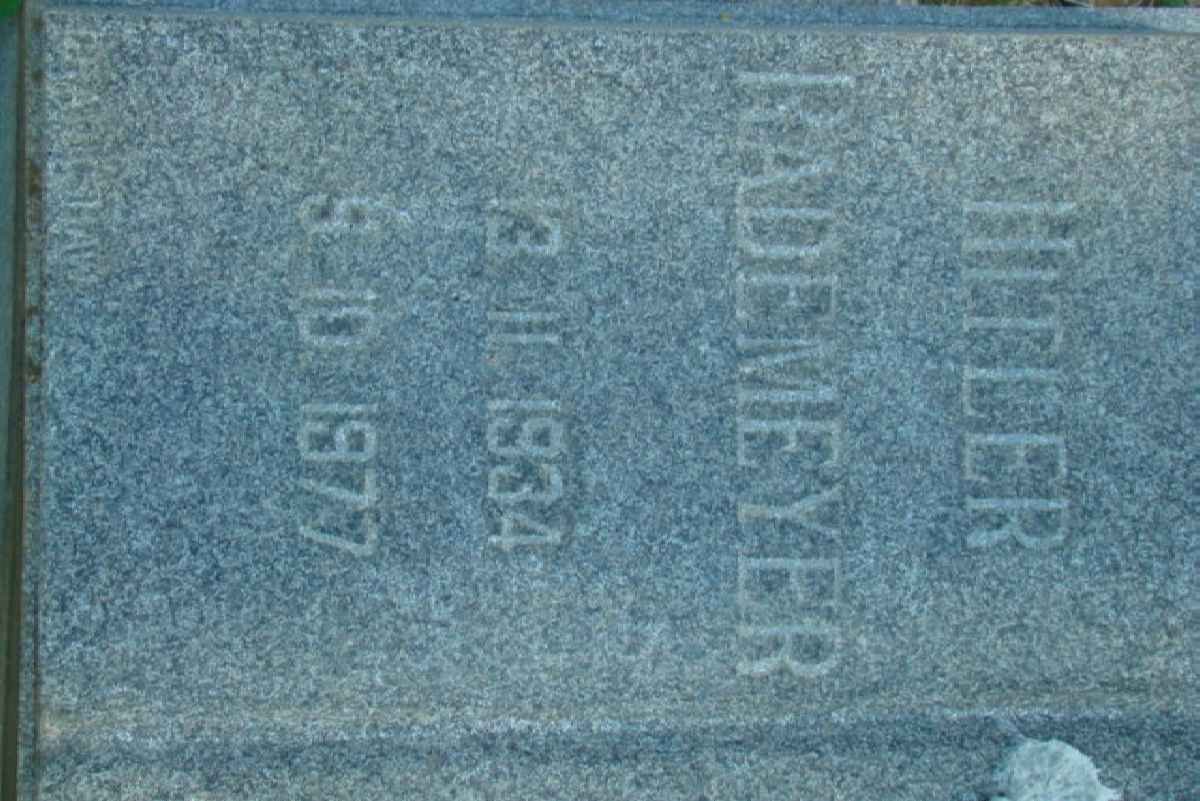 RADEMEYER Hitler 1934-1977