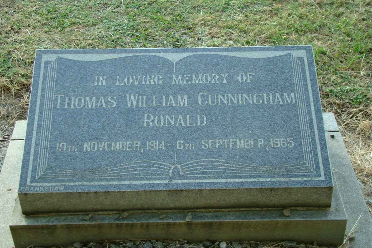 RONALD Thomas William Cunningham 1914-1965