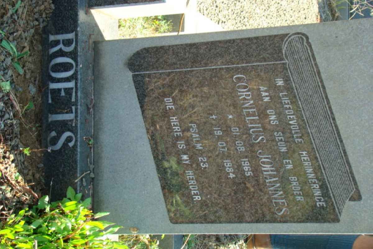 ROETS Cornelius Johanness 1965-1984
