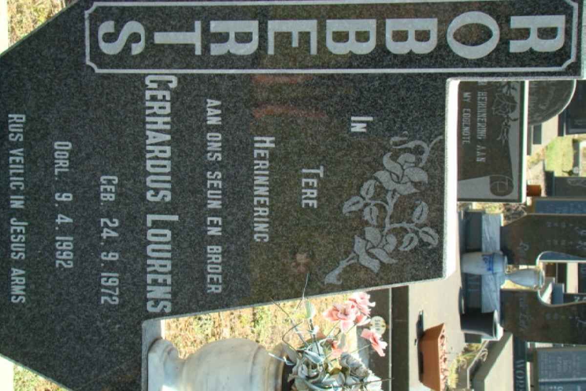 ROBBERTS Gerhardus Lourens 1972-1992