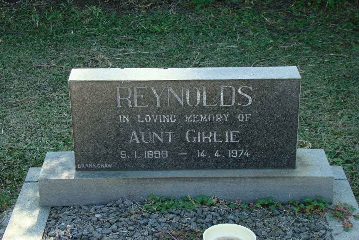 REYNOLDS Aunt Girlie 1898-1974