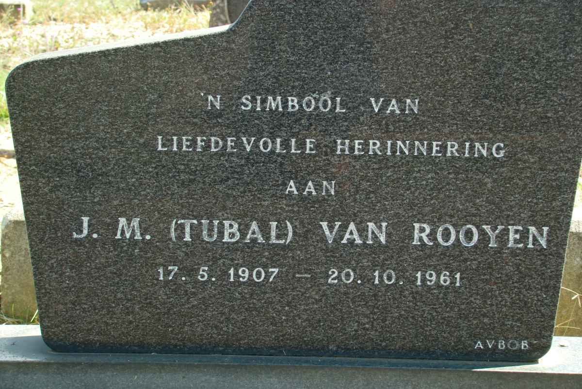 ROOYEN J.M., van 1907-1961