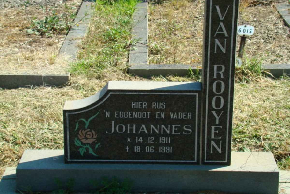 ROOYEN Johannes, van 1911-1991