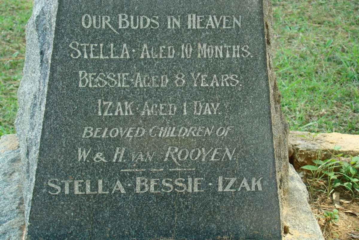 ROOYEN Stella, van :: VAN ROOYEN Bessie :: VAN ROOYEN Izak
