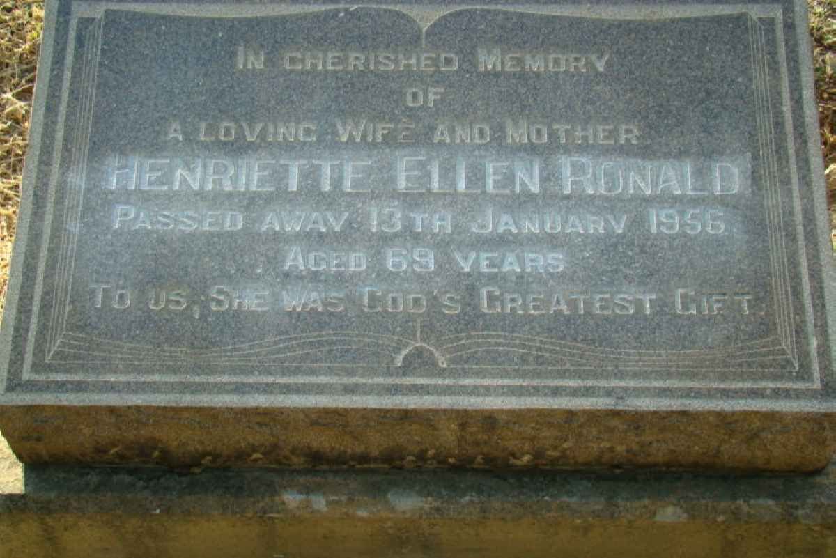 RONALD Henriette Ellen- 1956