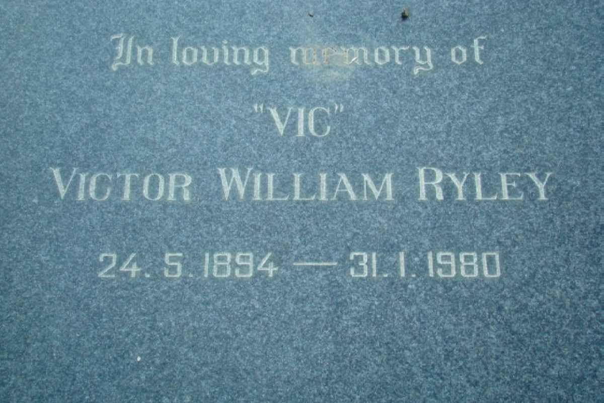 RYLEY Victor William 1894-1980