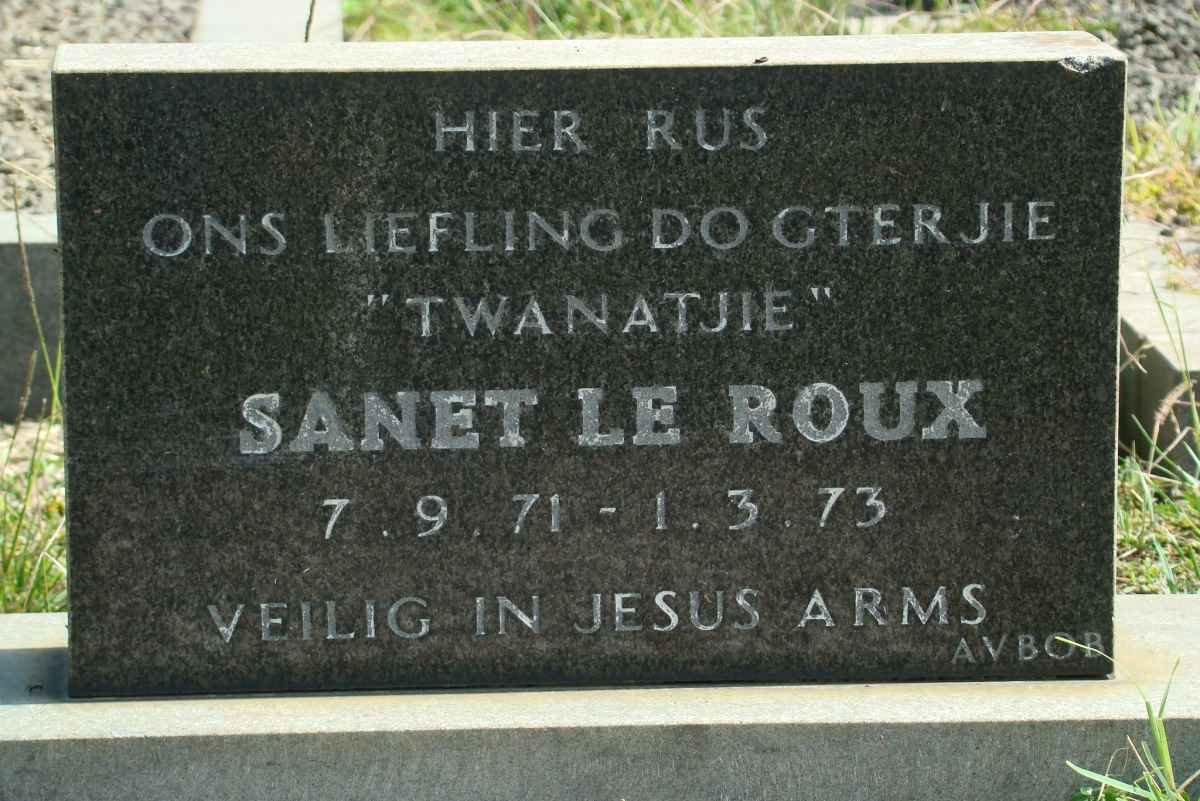 ROUX Sanet, le 1971-1973