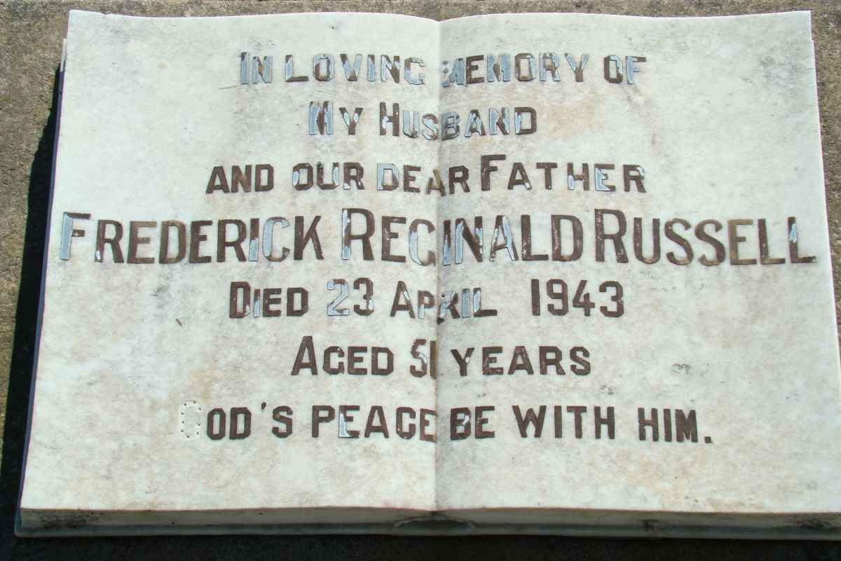 RUSSELL Frederick Reginald -1943