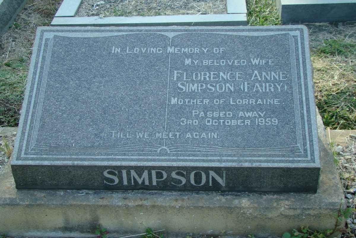 SIMPSON Florence Anne -1959