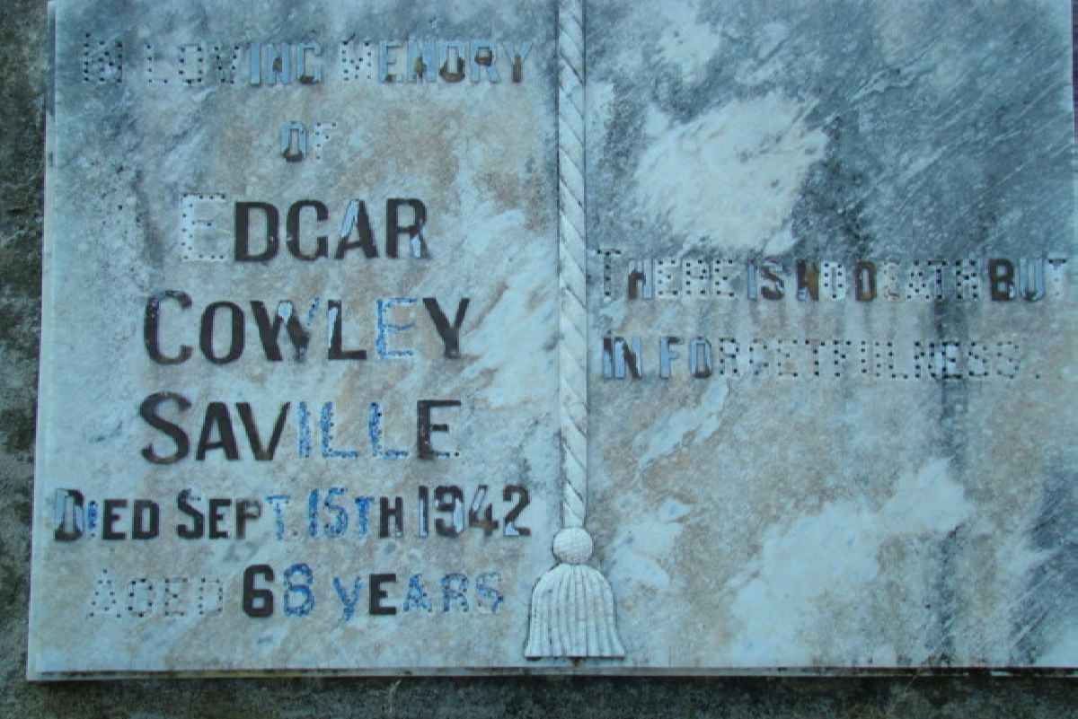 SAVILLE Edgar Cowley -1942