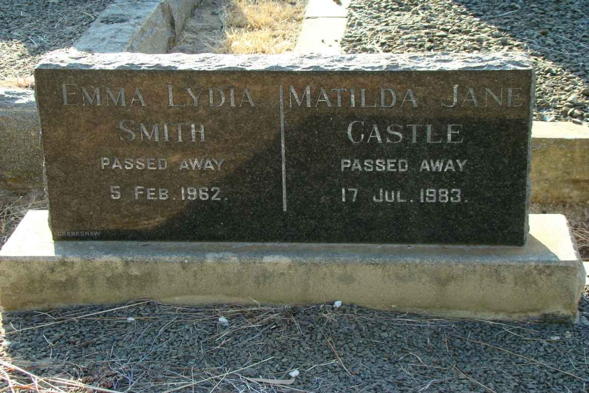 SMITH Emma Lydia -1962 :: CASTLE Matilda Jane -1983
