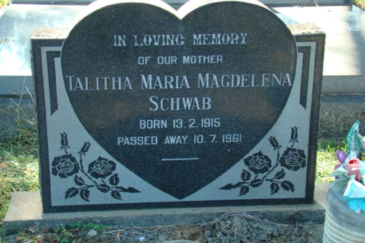 SCHWAB Talitha Maria Magdelena 1915-1961