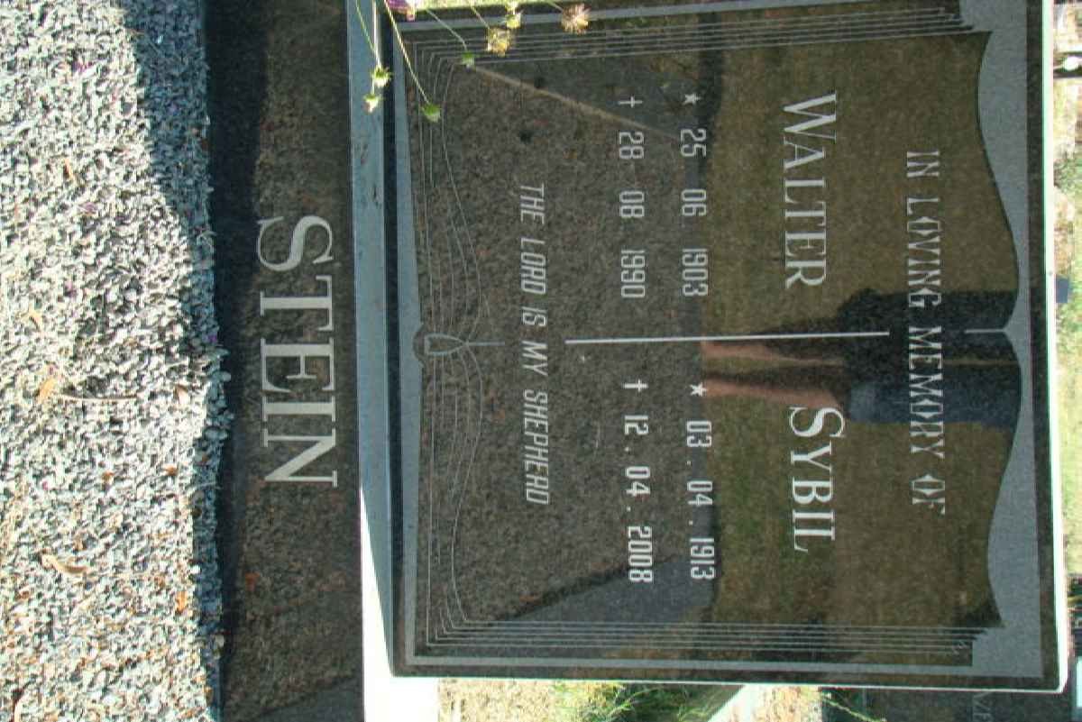 STEIN Walter 1903-1990 &amp; Sybil 1913-2008