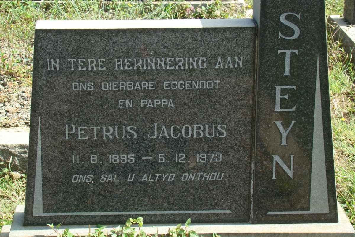 STEYN Petrus Jacobus 1895-1973