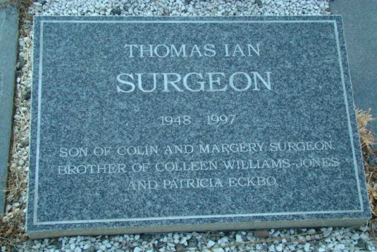 SURGEON Thomas Ian 1948-1997