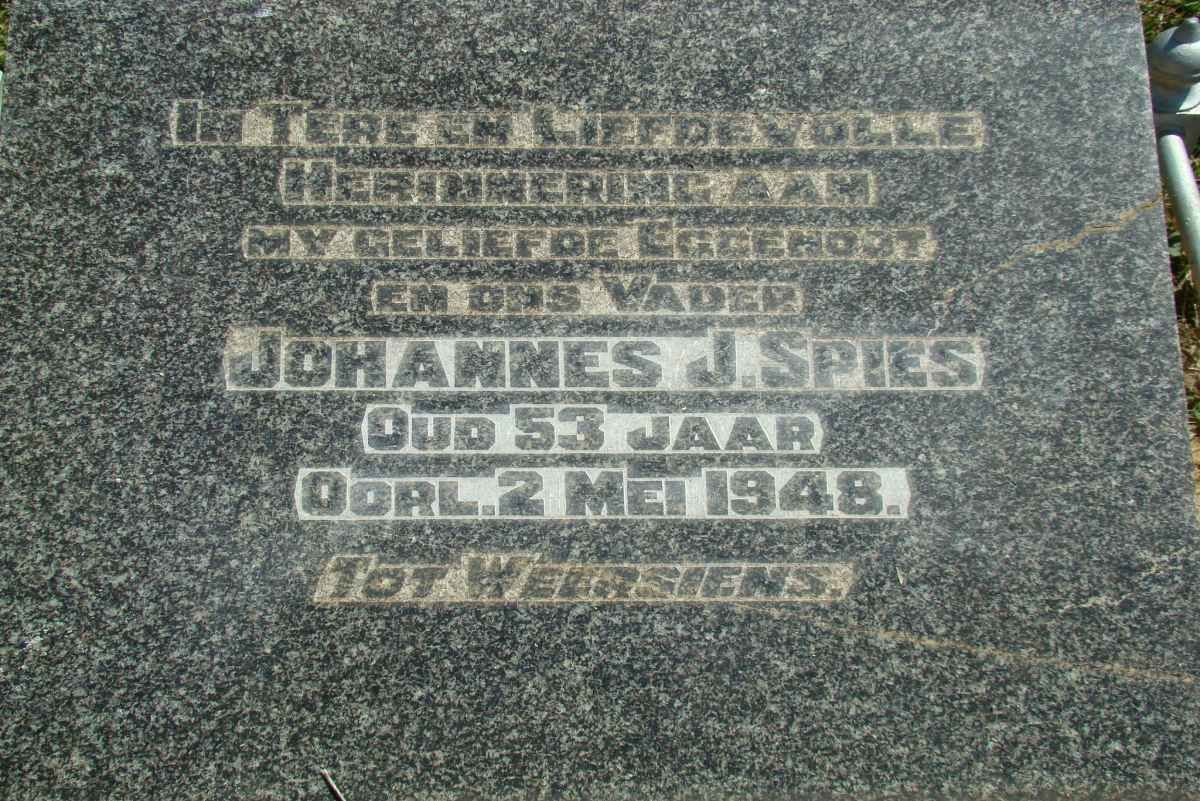 SPIES Johannes J. -1948