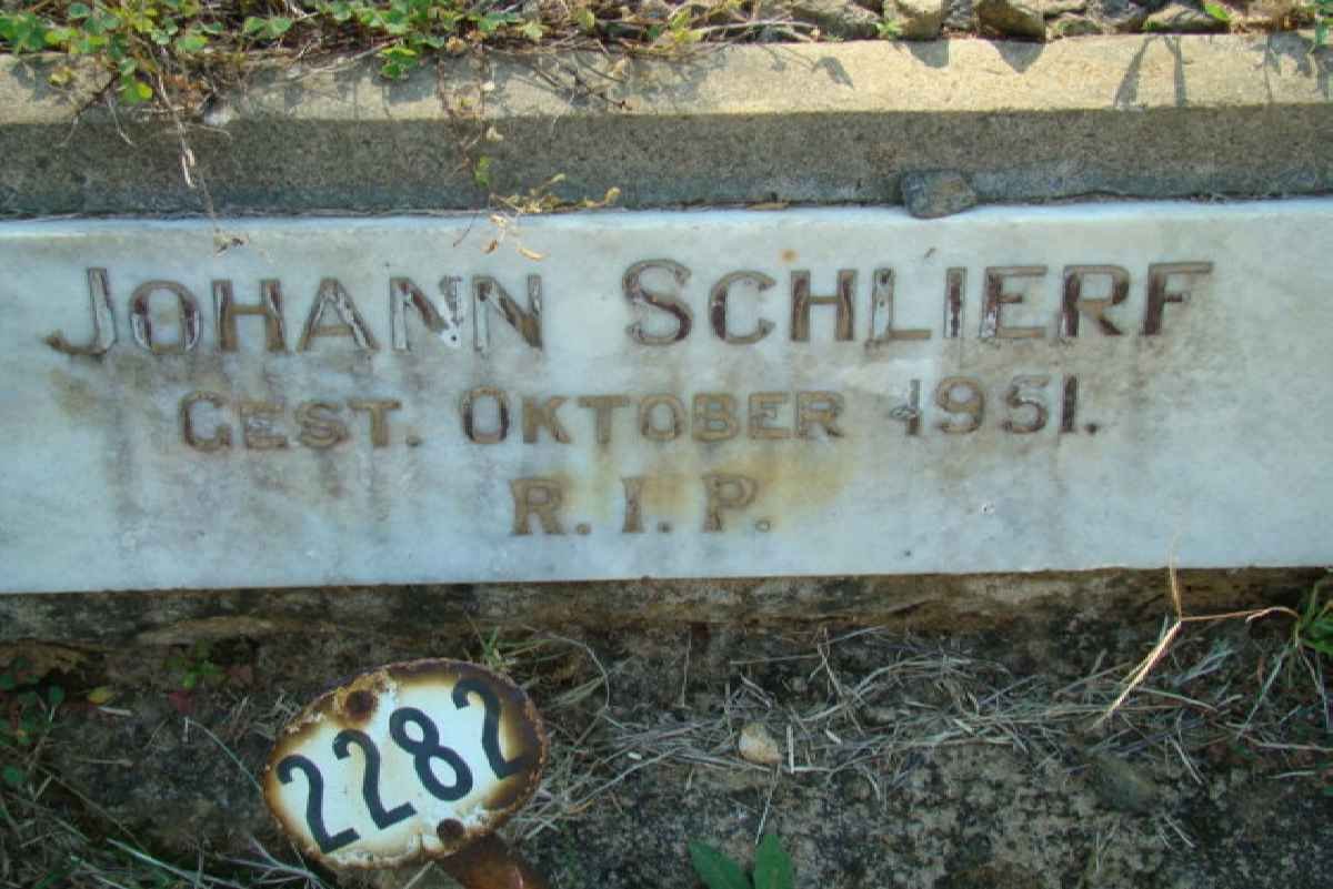 SCHLIERF Johann -1951