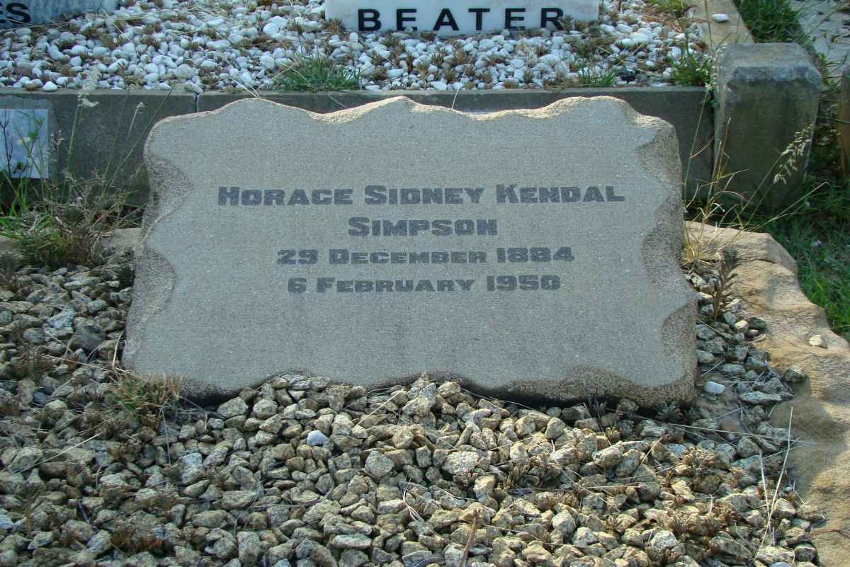 SIMPSON Horace Sidney Kendal 1884-1950