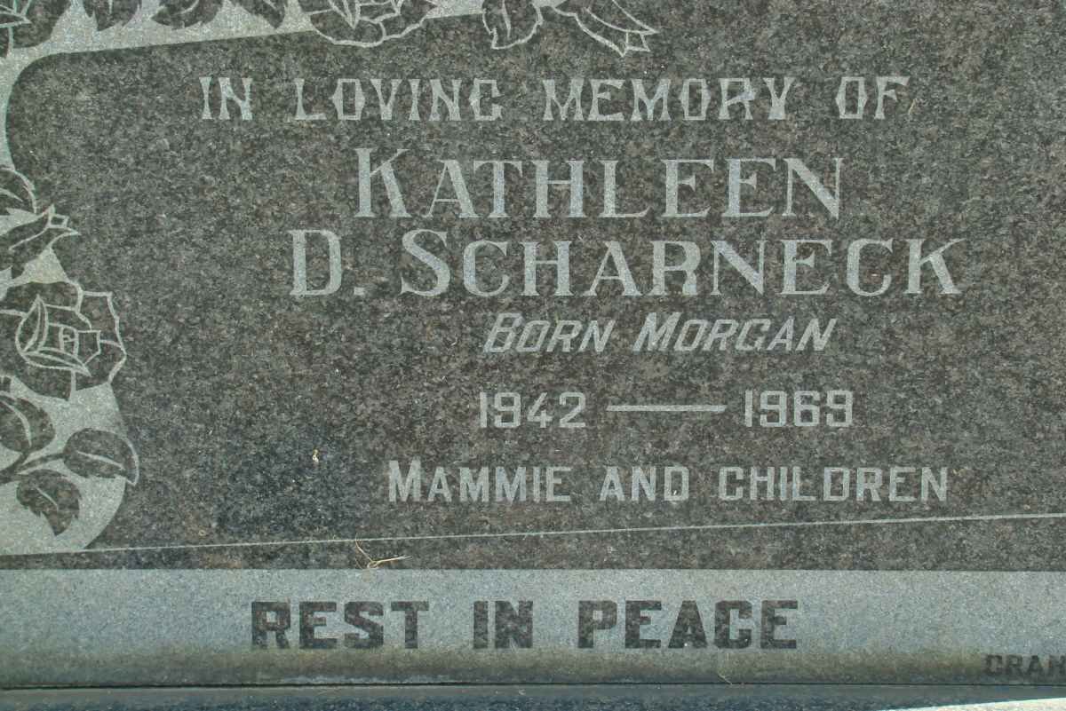 SCHARNECK Kathleen D. nee MORGAN 1942-1969