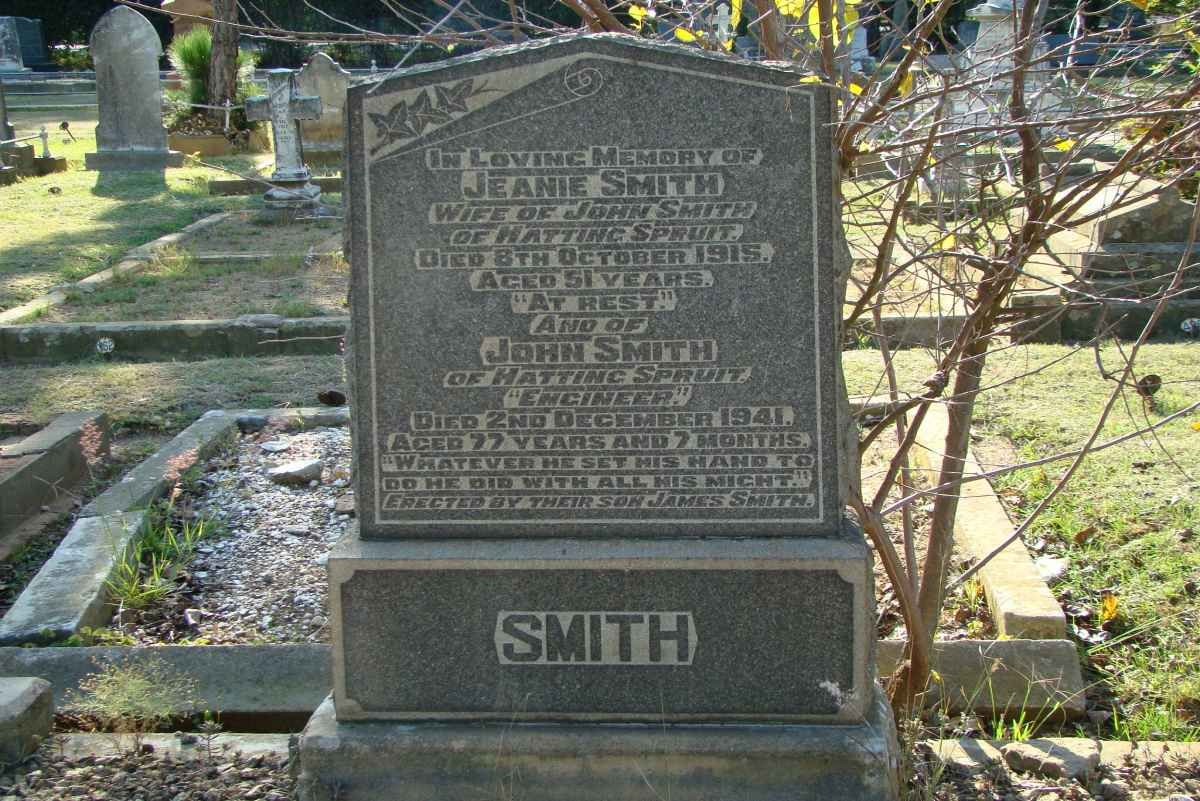 SMITH John -1941 &amp; Jeannie -1915