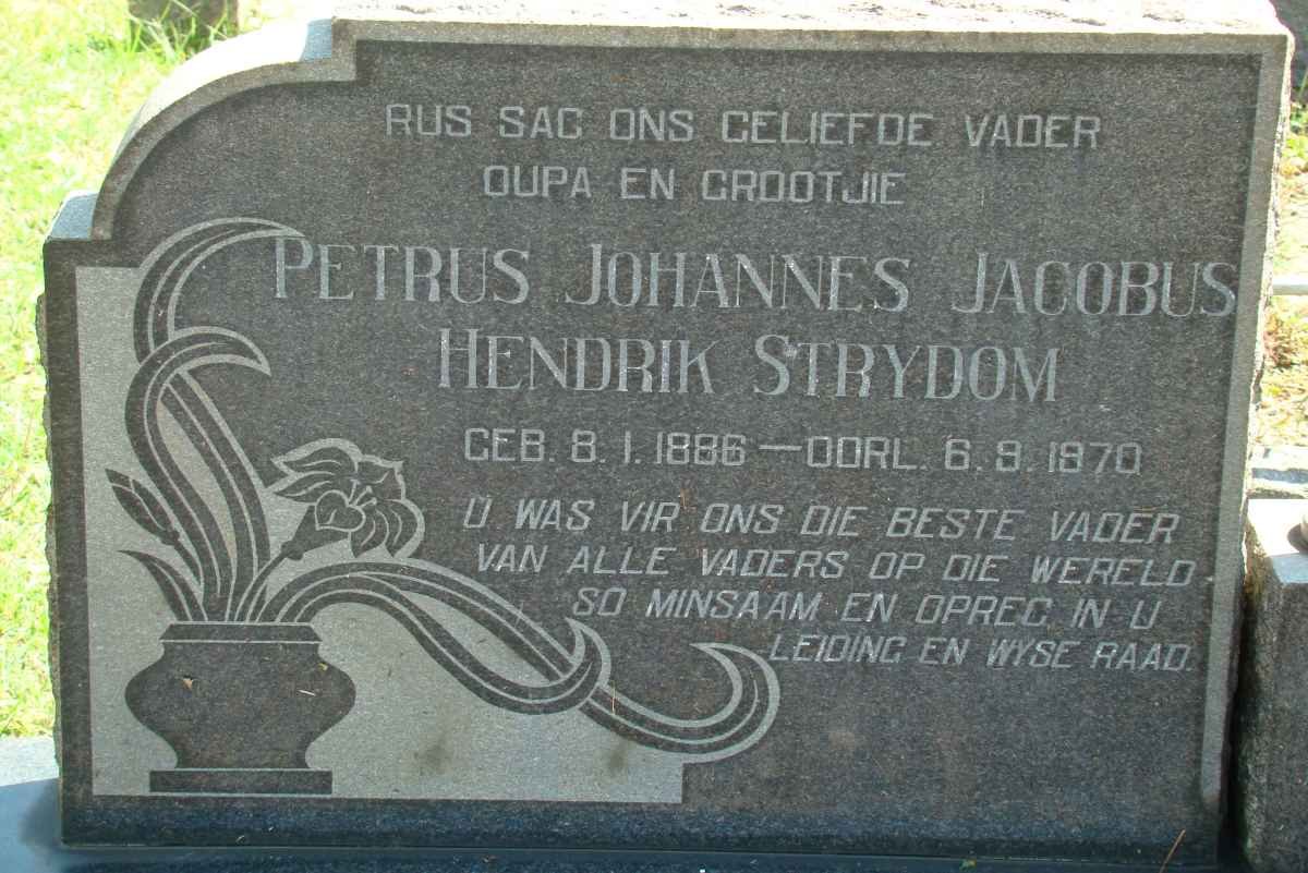 STRYDOM Petrus Johannes Jacobus Hendrik 1886-1970